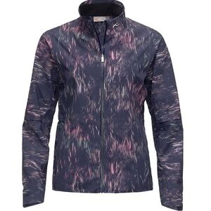 Kjus Captiva 2L Jacket Seam Sealed Lightweight Cool Feather Pattern